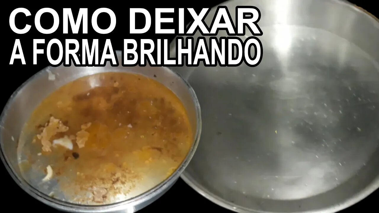 Como deixar a forma de bolo brilhando .