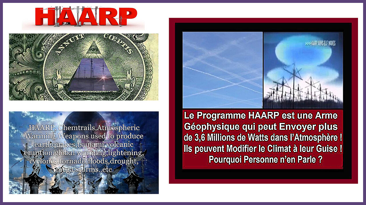 Le système HAARP contrôlé par le "Deep State" menace nôtre monde et toute l'humanité... (Hd 720) Autres liens au descriptif.