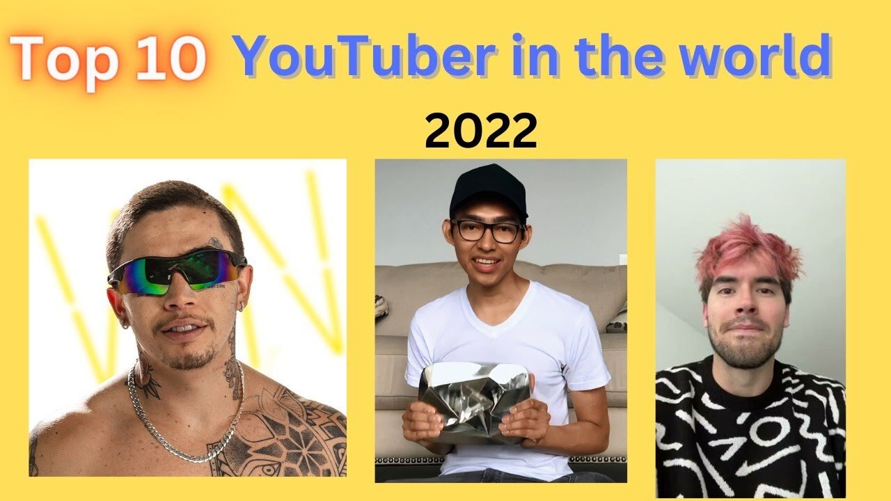 Top 10 youtubers in the world 🌎 2023