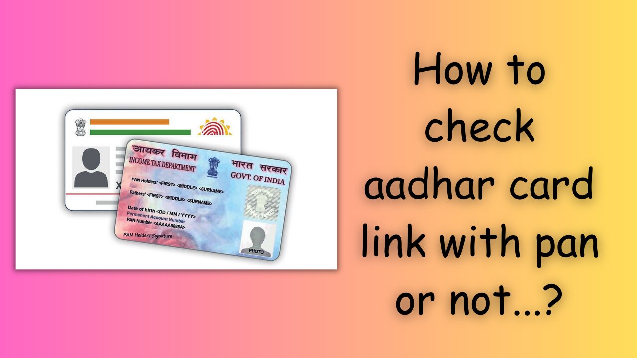 link your aadhar with pan..