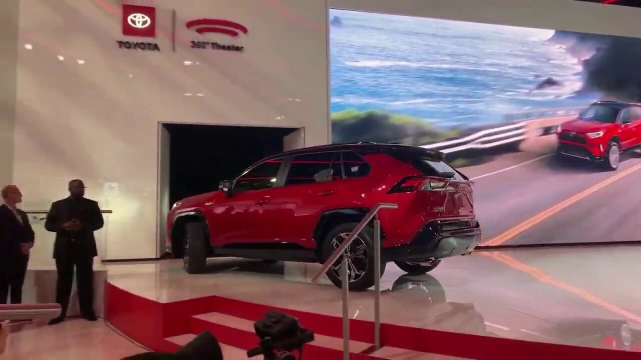 Toyota RAV4 Electric and Camry AWD LIVE UNVEILING LA Autoshow 2019