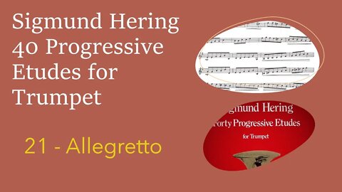 Sigmund Hering 40 Progressive Etudes for Trumpet - 21 Allegretto