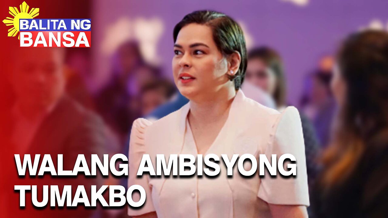 VP Sara, walang ambisyong tumakbo bilang pangulo ng bansa sa 2028