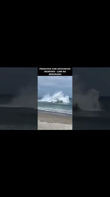 avião faz pouso de emergência na praia