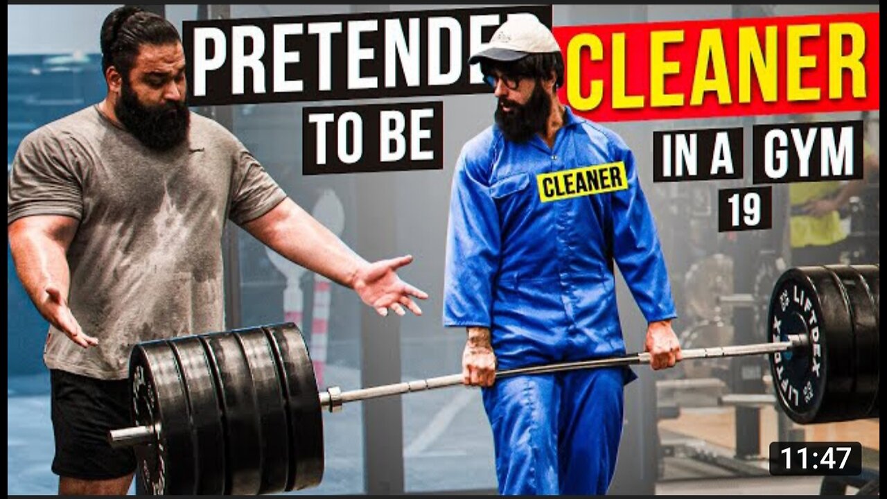 Elite Powerlifter Pretended to be a CLEANER Anatoly GYM PRANK