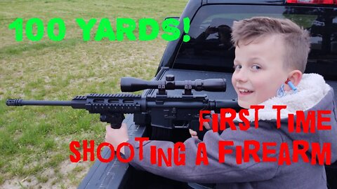 Gabe's (9) first time shooting. (March 2020)