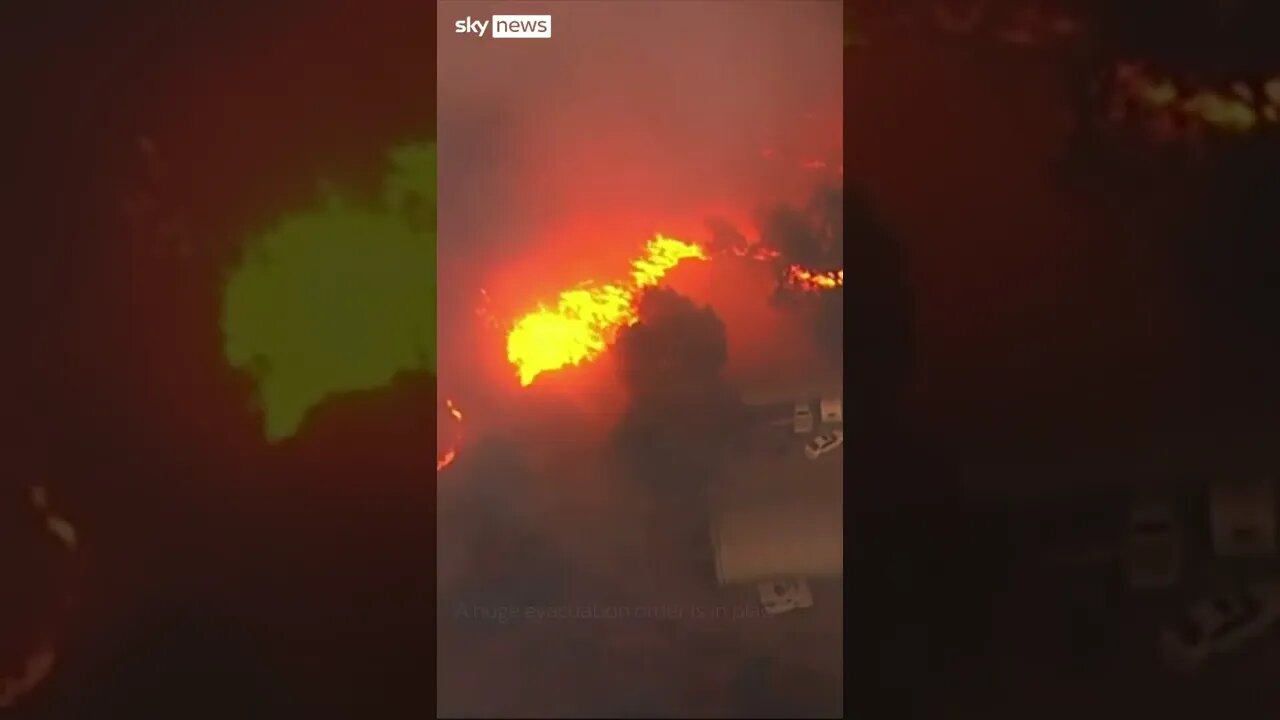 #California up in flames it declares an emergency.