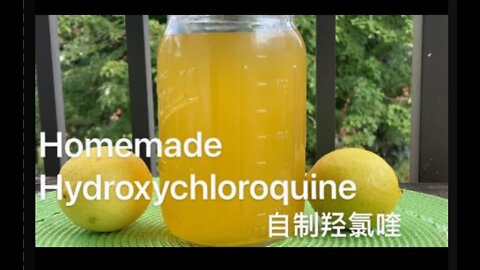 Home Recipe For Hydroxychloroquine (HCQ)!!! Homemade quinine HCQ is nothing but quinine!! Take zinc!