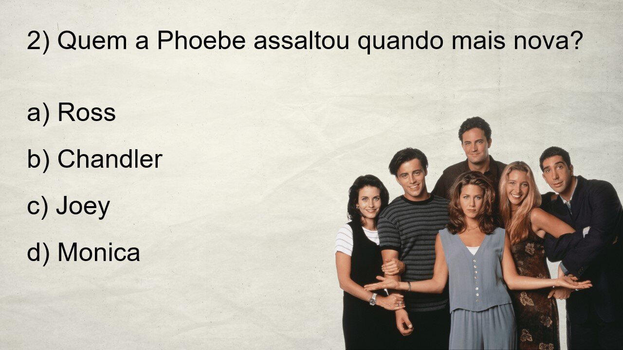 QUIZ DE FRIENDS - 10 PERGUNTAS SOBRE A SÉRIE