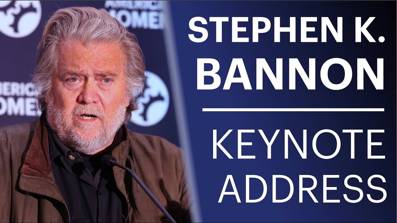 Stephen K. Bannon Keynote Address | Patrons for American Statecraft Conference