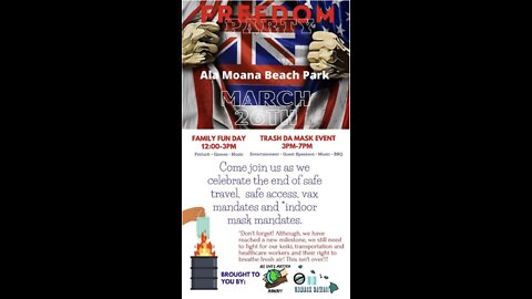 Oahu's Public Mask Burning Celebration Event (Instagram)