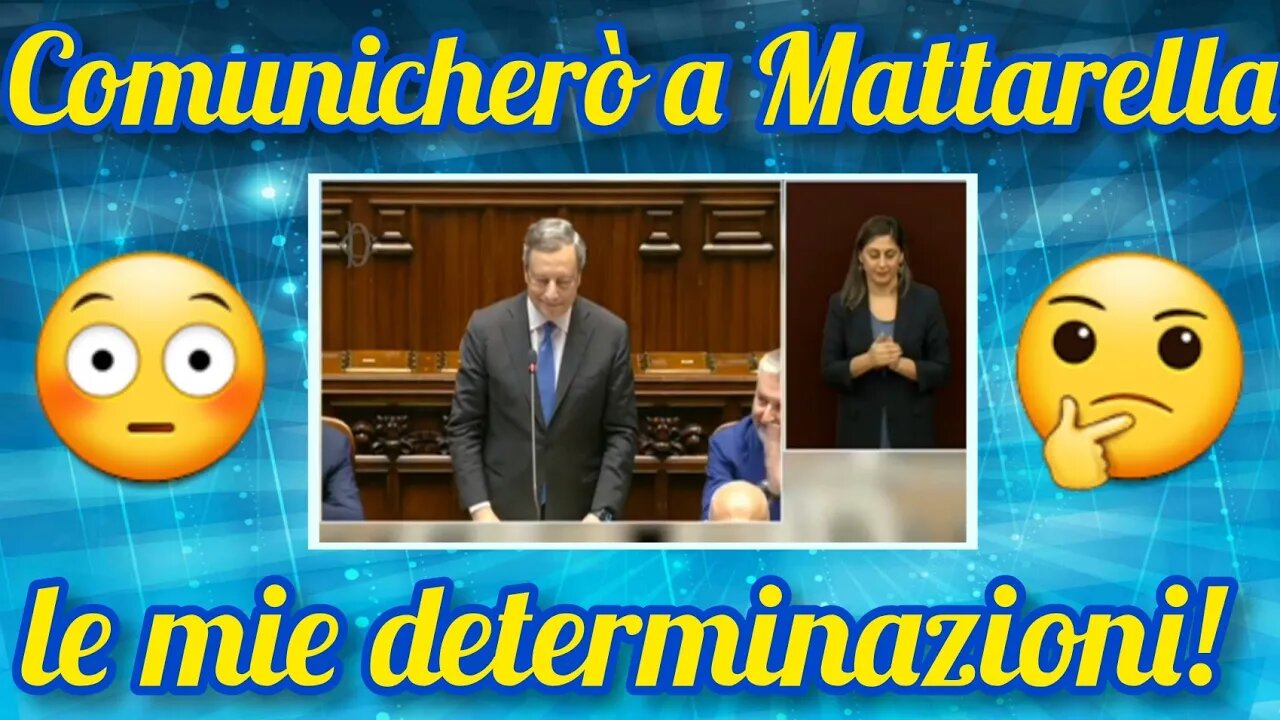 Draghi alla Camera chiede di sospendere la seduta!
