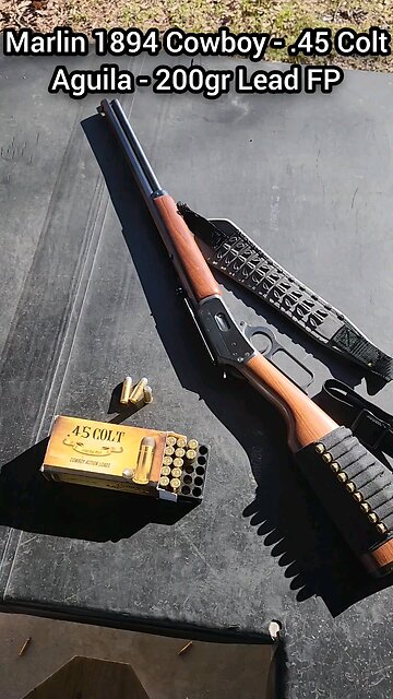 Marlin 1894 Cowboy Limited - .45 Colt Chronograph (Aguila 200gr Lead Flat Point Cowboy Action Load)