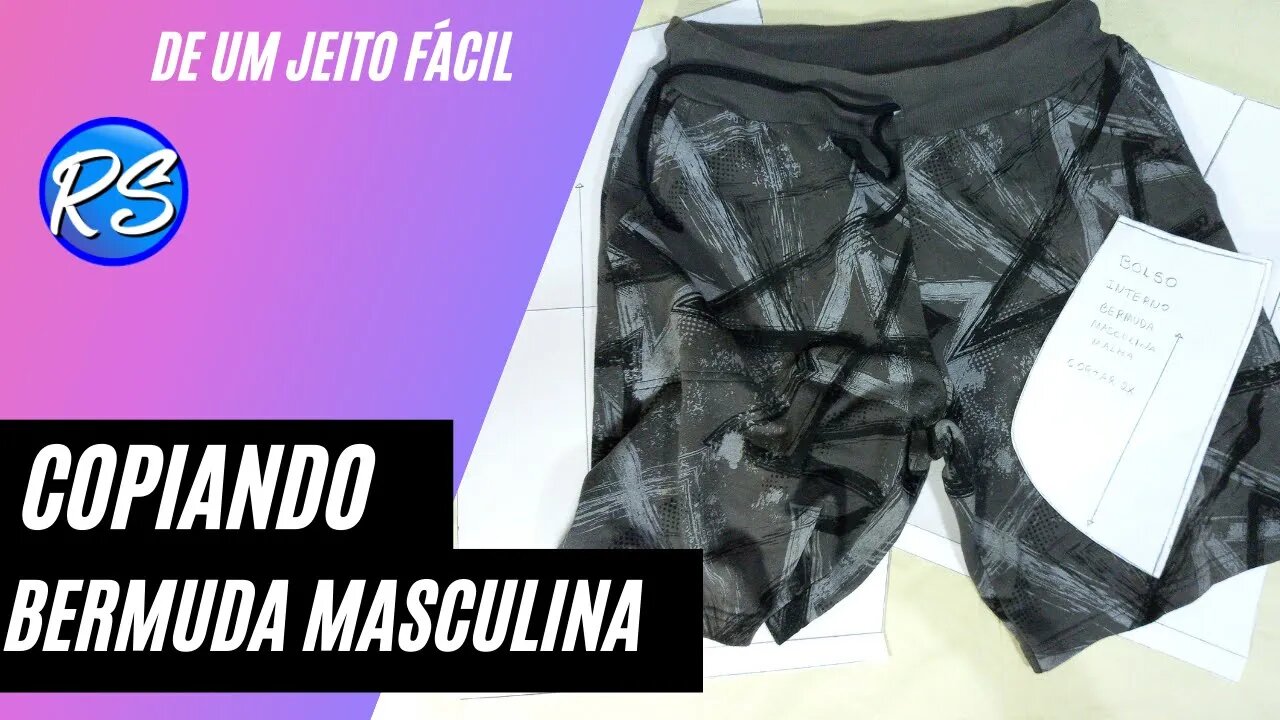 Como COPIAR BERMUDA Masculina de MALHA - EP 184