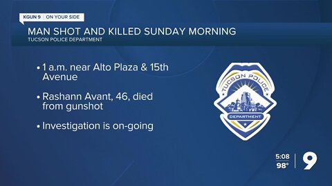 Man shot and killed Sunday morning