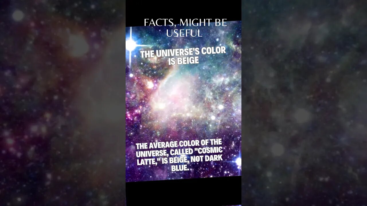 The Universe's True Color . #UniverseColor, #CosmicLatte, #Astronomy, #spacediscovery . #facts