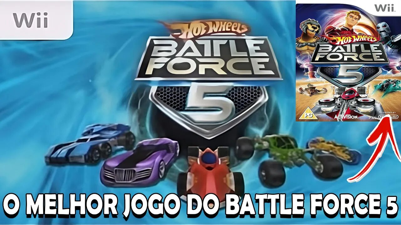 MELHOR HOTWHEELS NO NINTENDO WII - Hotwheels Battle Force 5
