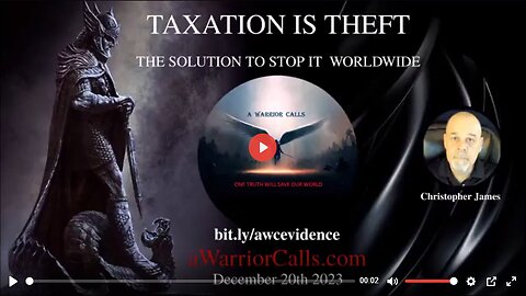 THIS IS A MUST WATCH VIDEO ABOUT TAXATION & LEGAL VS LAWFUL - By Christopher James