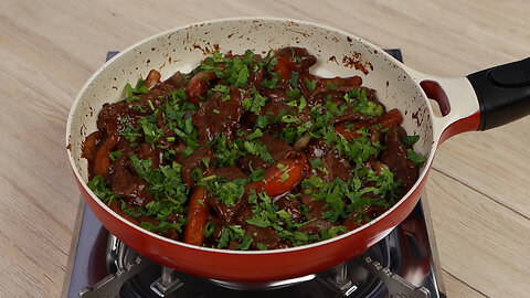 Beef Strips with Shoyu Sauce! Easy and Very Tasty