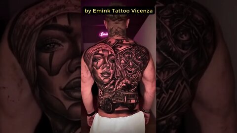 Stunning work by Emink Tattoo Vicenza #shorts #tattoos #inked #youtubeshorts