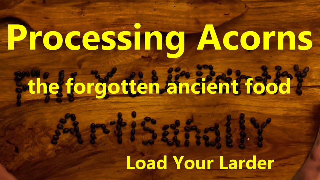 Processing Acorns the forgotten ancient food