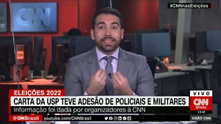 Carta da USP teve adesão de policiais e militares, segundo organizadores | @SHORTS CNN