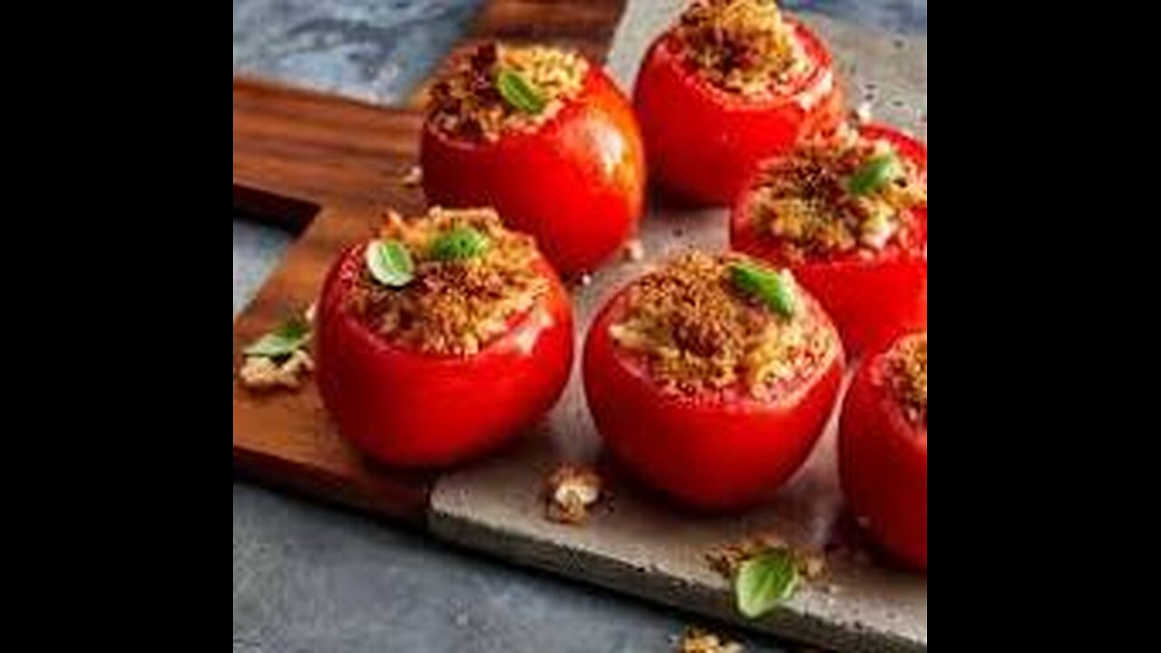 Deliciously Crispy Stuffed Tomatoes: Perfectly Air-fried!