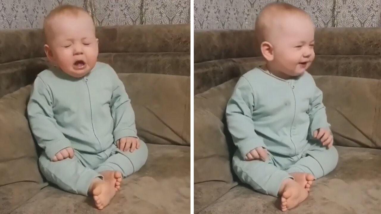 Cute Baby Has Adorable Sneezing Attack