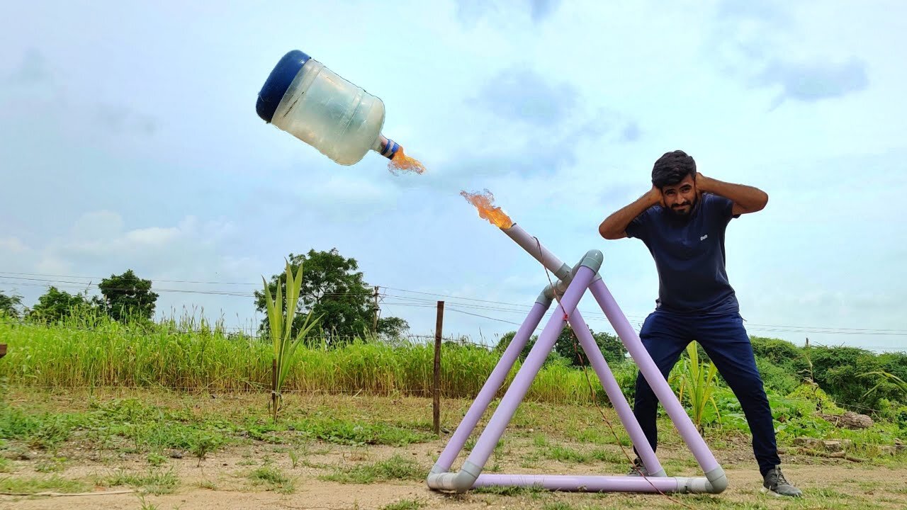 We Made Big Rocket Launcher - जुगाड़ राकेट | Experiment