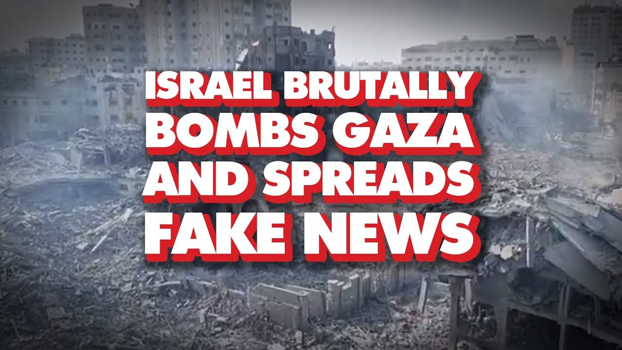 Israel Brutally Bombs Palestinian Civilians As Corporate Media Spreads Fake Stories