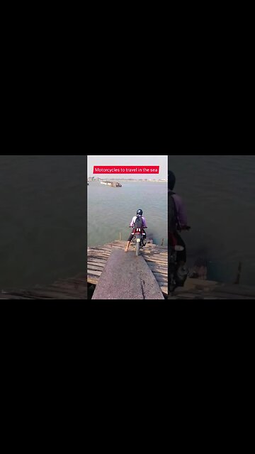 मोटरसाइकिल समुद्र में यात्रा करनेके लिए #bikelife #bikelover #bikerider #sea #sealife #youtubeshorts