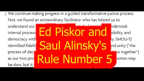 Ed Piskor and Saul Alinsky's Rule Number 5