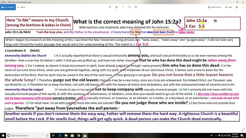 taken away from amongst you (a John 15 commentary)