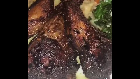 Lamb Chops, Mash Potatoes & Kale