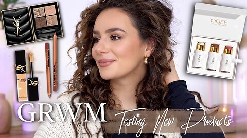 GRWM: I'M BACK & Testing Out NEW Products || YSL Mini Clutch, YSL Concealer, OGEE || Tania B Wells