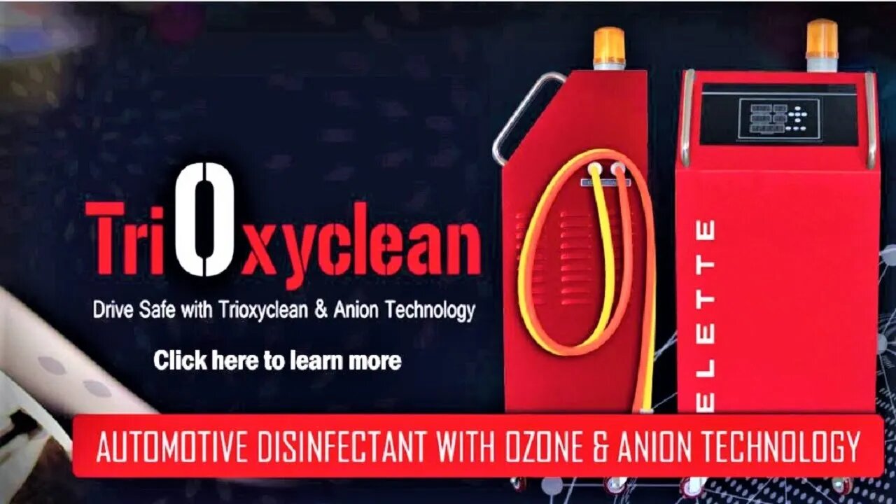 Best way to purify, air disinfect and sterilize your car with TriOxyclean from Celette