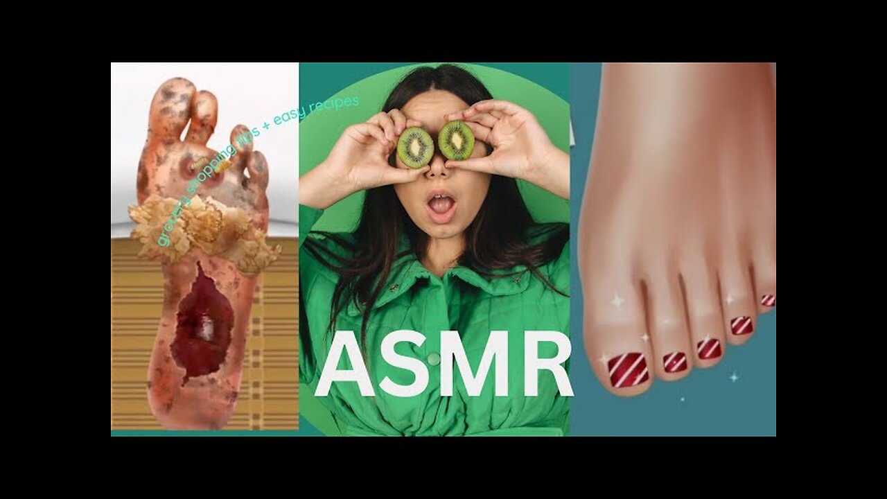 Feet Relax ASMR Satisfying foot wart Treatment | screw nail removal #asmr #animation