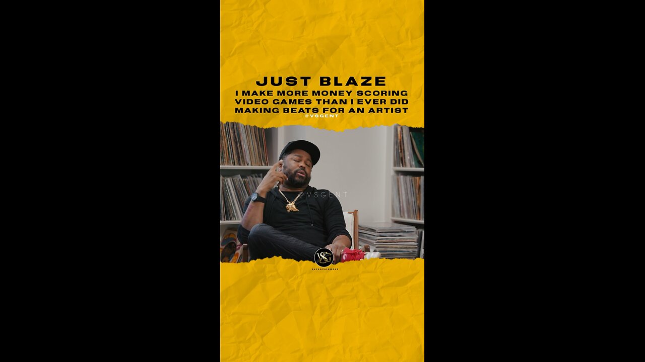 #justblaze I make more 💰 scoring 🎮 than I did making beats for an artist. 🎥 @ideageneration