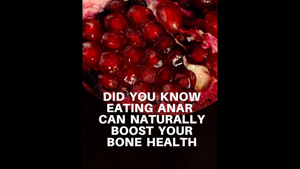 Did you know eating Anar can naturally boost your bone health