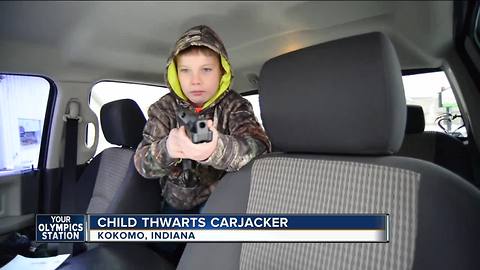 Boy Scares Off Carjacker by Pointing Pellet Gun