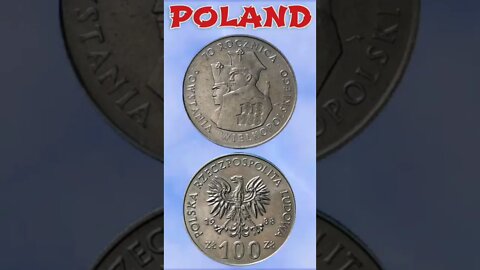 Poland 100 Zlotych 1988.#shorts #education #coinnotesz