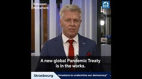 NL MEP Robert Roos: "The WHO Is Pushing For A Global Pandemic Treaty......"