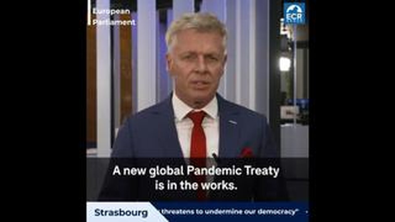 NL MEP Robert Roos: "The WHO Is Pushing For A Global Pandemic Treaty......"