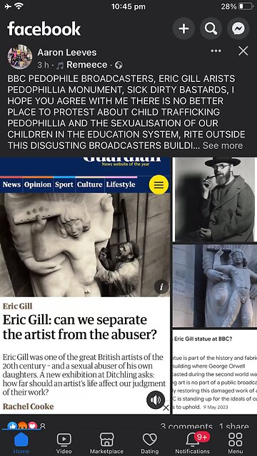 BBC pedo sculpture on their building ?