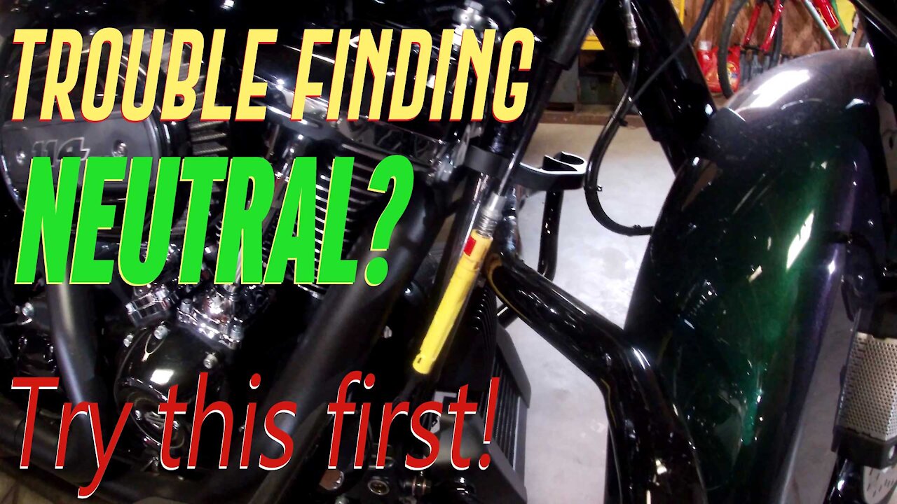 Easily fix the "finding neutral" problem on your Harley M8 cable clutch bike - Random Garage