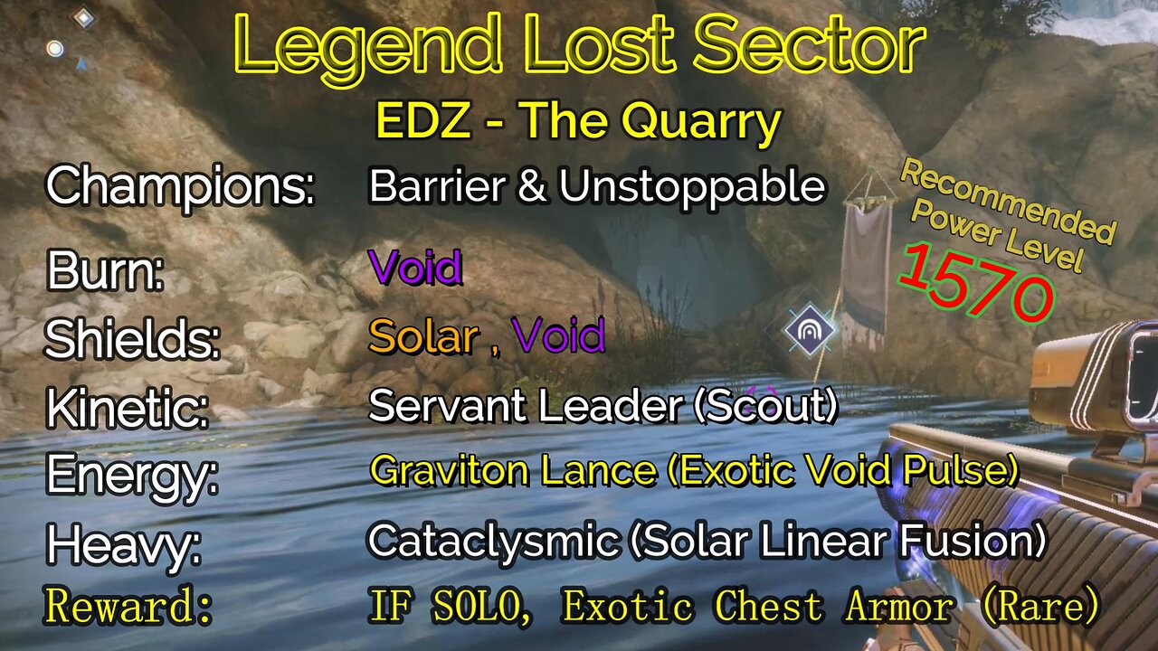 Destiny 2 Legend Lost Sector: EDZ - The Quarry on my Titan 11-6-22