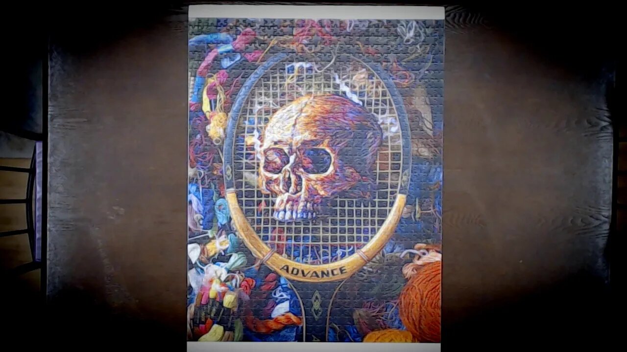 Skull Racquet Jigsaw Puzzle Time Lapse