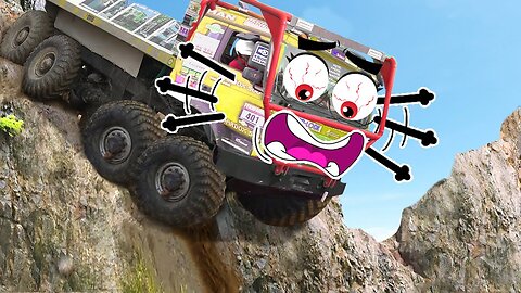 Cliff Drops | Truck Fails Compilation | Lucky Doodles