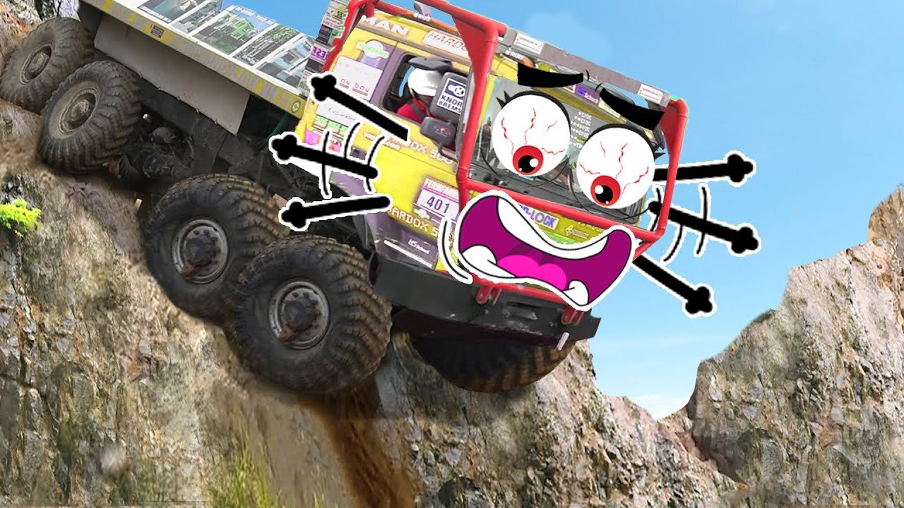 Cliff Drops | Truck Fails Compilation | Lucky Doodles