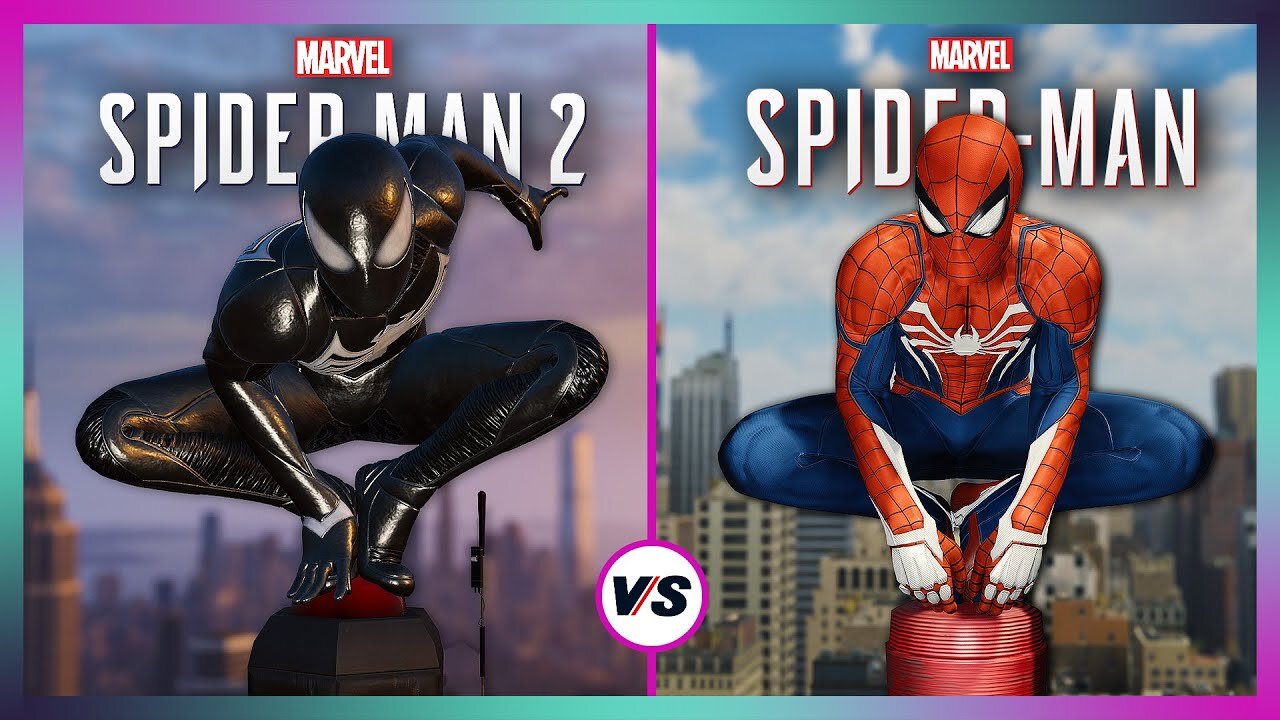 Marvel's Spider-Man 2 vs Spider-Man Remastered - Early Gameplay and Graphics Comparison